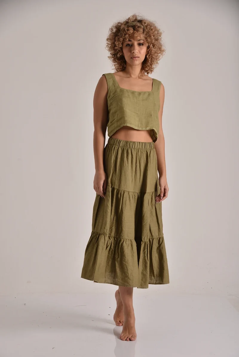 The Linen Crop Top - Image 3