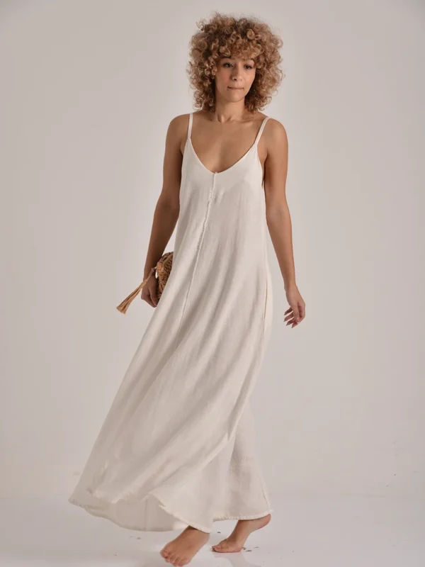 The Boho Linen Maxi Dress