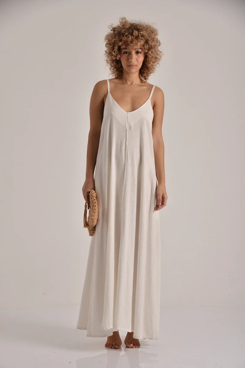 The Boho Linen Maxi Dress - Image 4