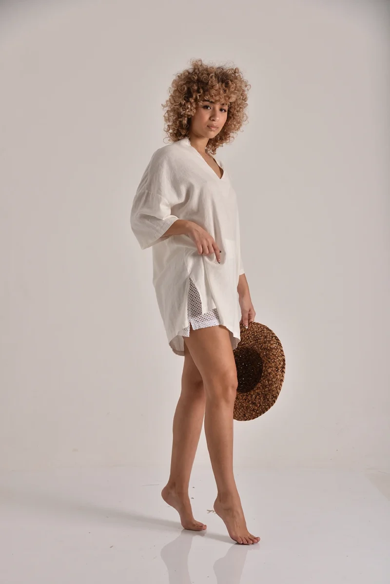The Linen Tunic Dress - Image 2