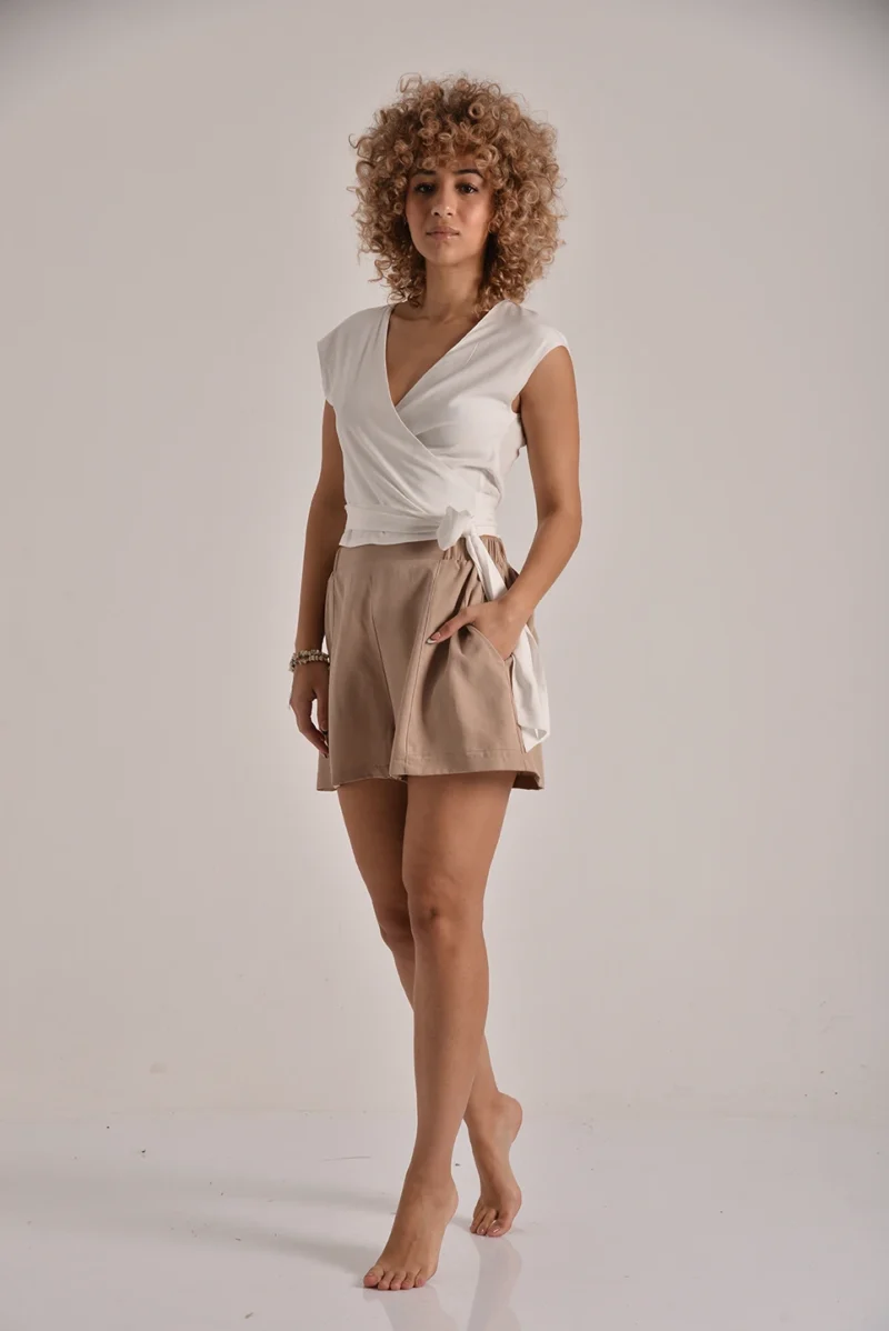 The Wrap-Tie Tencel Top - Image 2