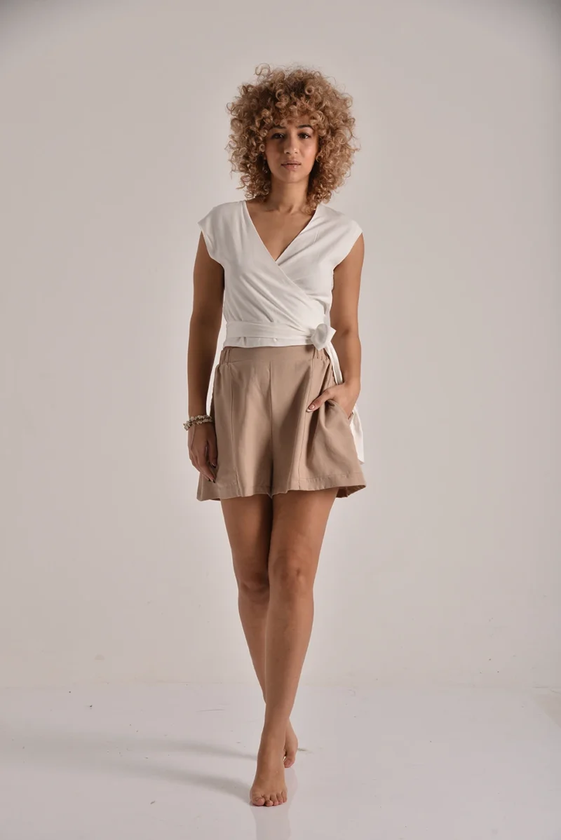 The Wrap-Tie Tencel Top - Image 3