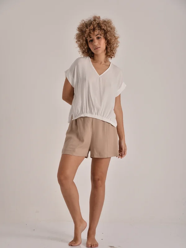 The Elastic-Hem Tencel Top