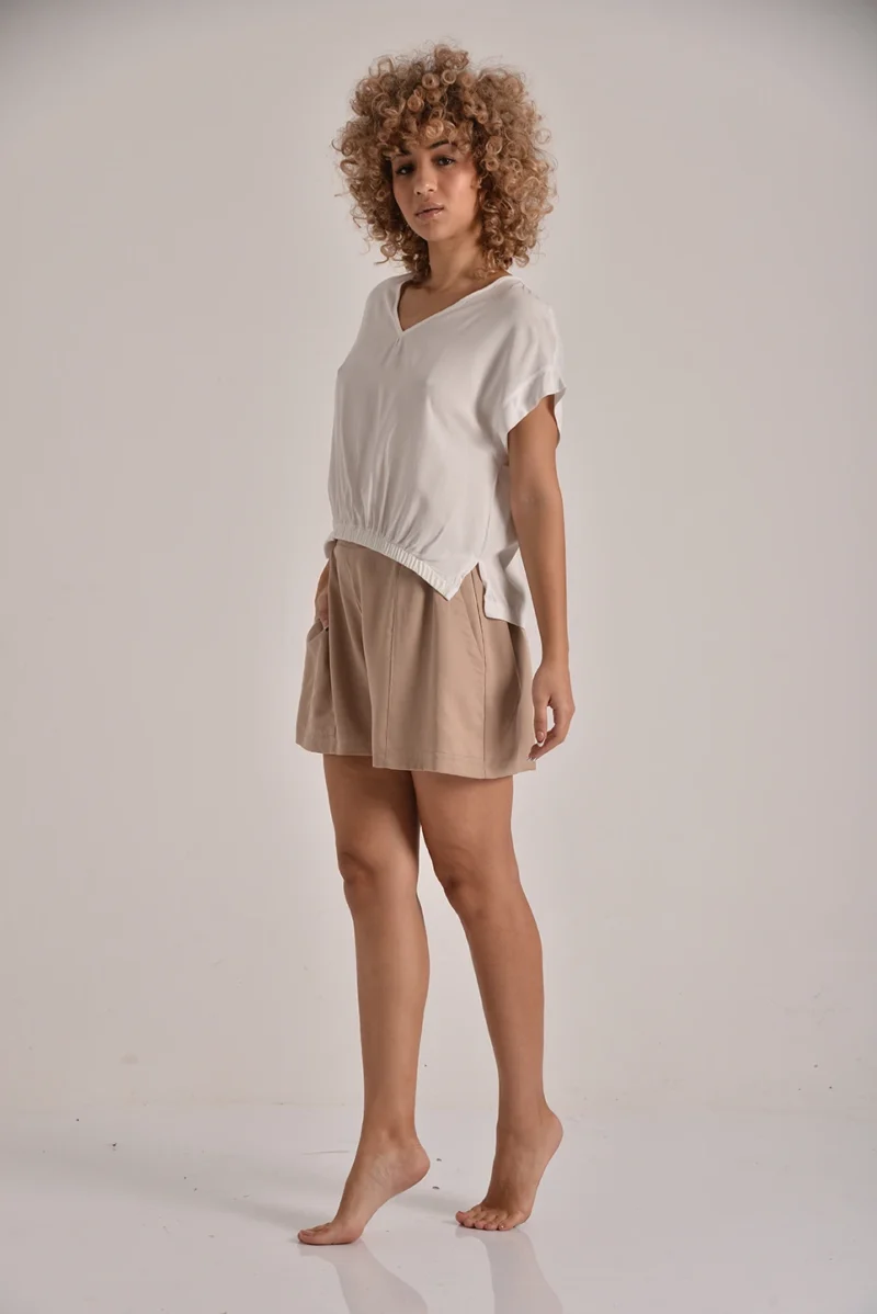 The Elastic-Hem Tencel Top - Image 2