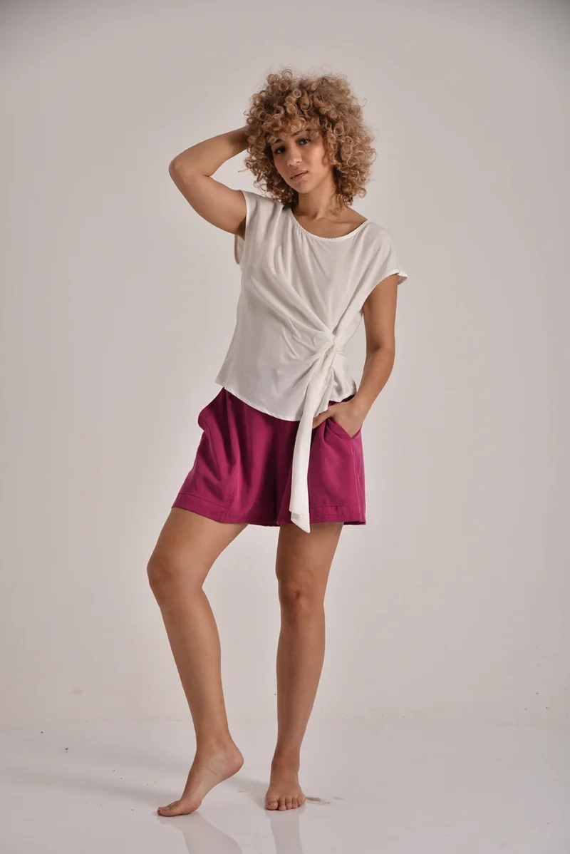 The Side-Tie Tencel Top - Image 2