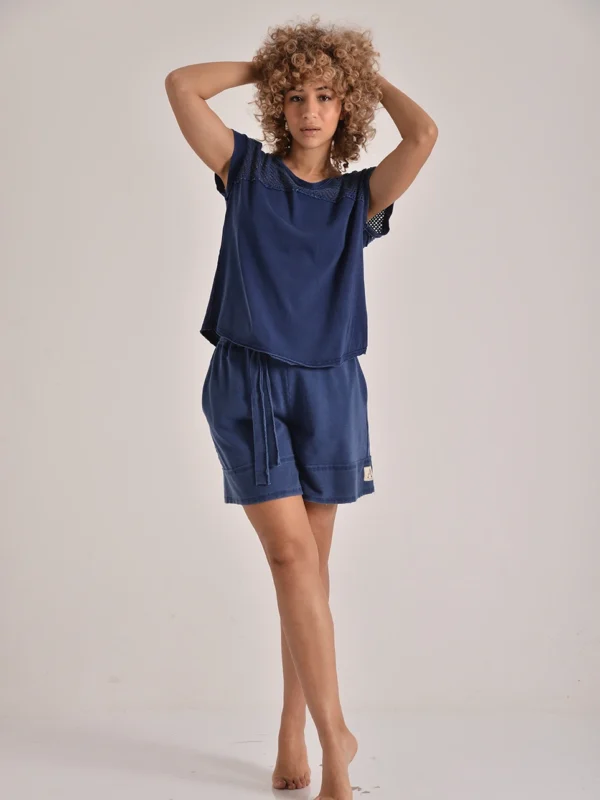The Mesh Shoulder Tee