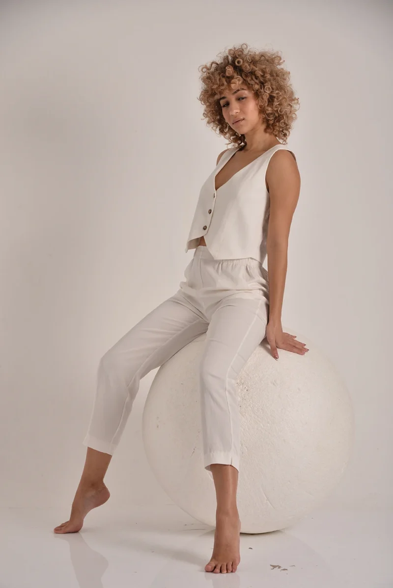 The Tencel Straight Pants - Image 2