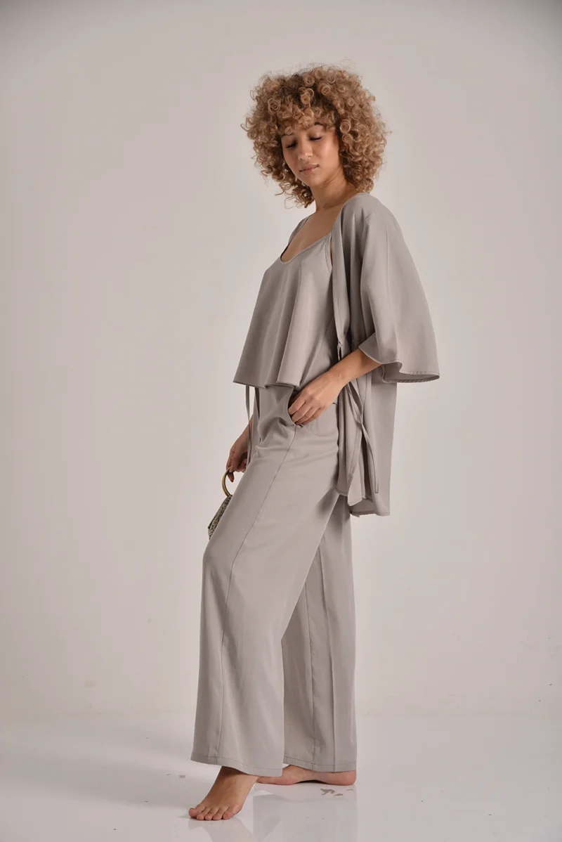 The Wide-Leg Tencel Pants - Image 2