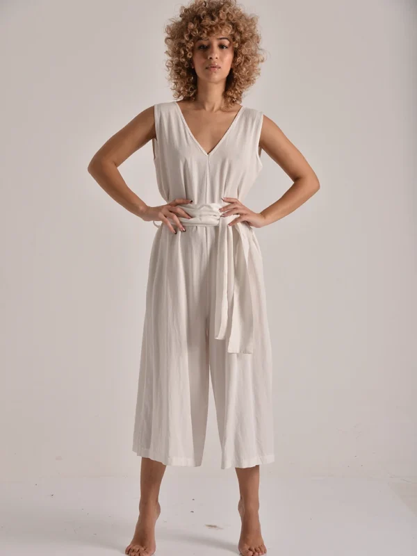 The Wrap-Front Tencel Jumpsuit