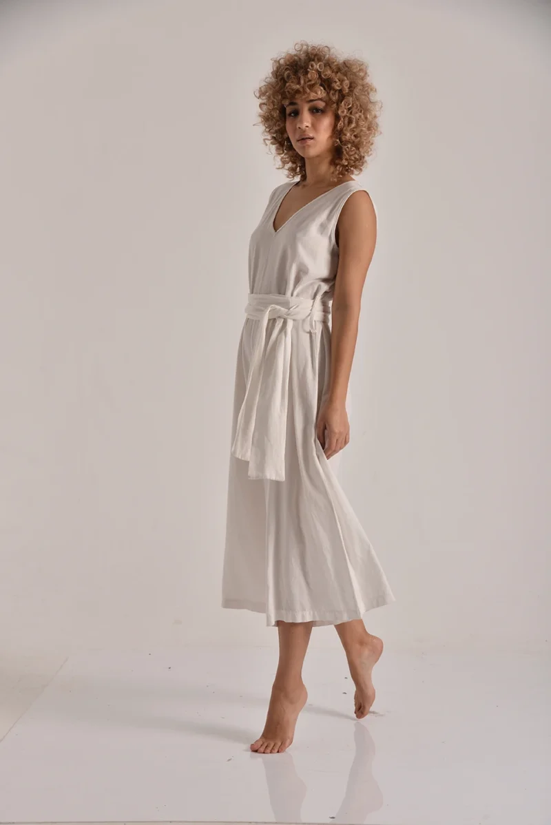 The Wrap-Front Tencel Jumpsuit - Image 2