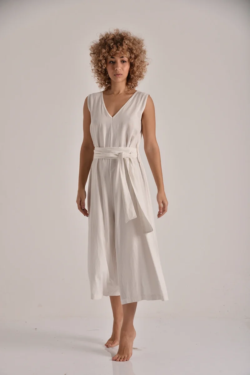 The Wrap-Front Tencel Jumpsuit - Image 3