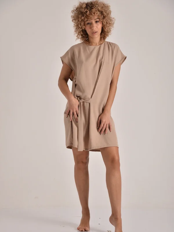 The Side-Tie Tencel Dress