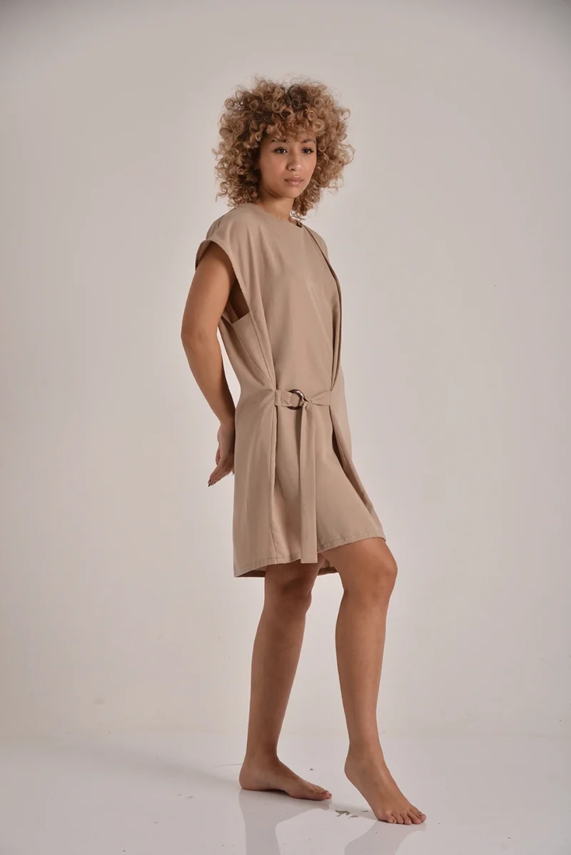 The Side-Tie Tencel Dress - Image 2