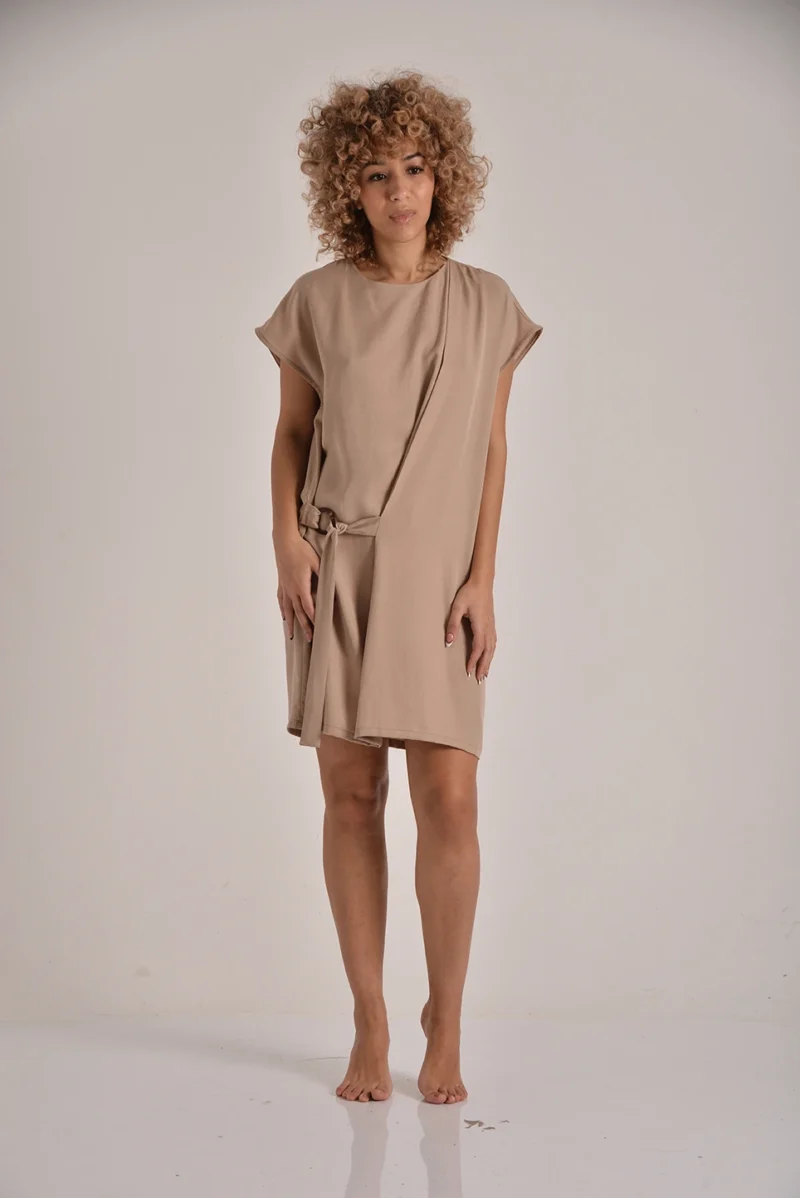 The Side-Tie Tencel Dress - Image 4